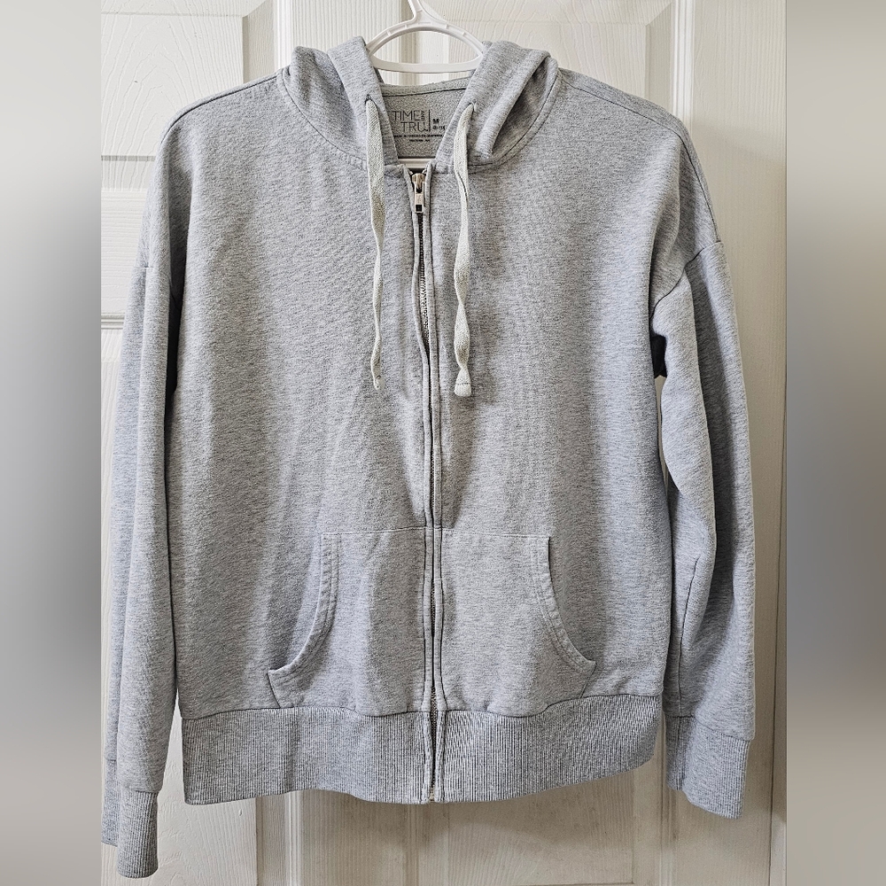 CLOSET CLEAN UP! TIME and TRU Gray Zip-Up Hoodie Jacket